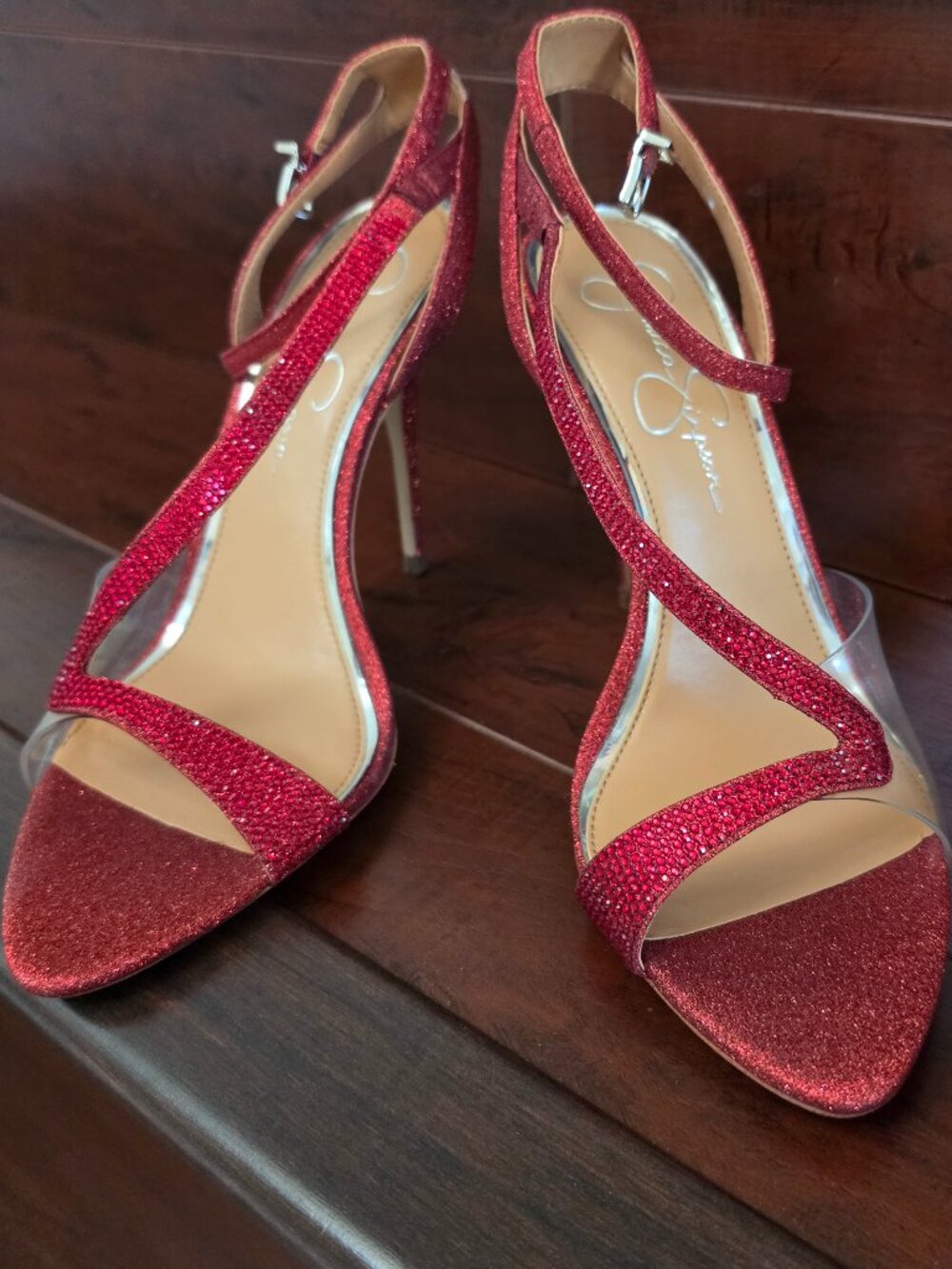 Red Evening Sandals